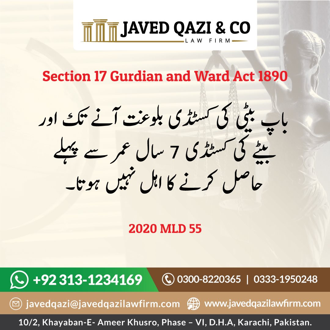 Case Law in Urdu 2020 MLD 55
